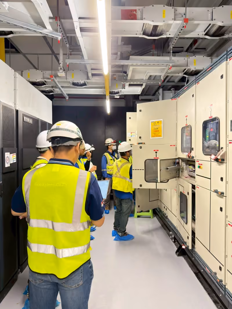 ETES engineers inspecting PTU systems at DAMAC BKK01