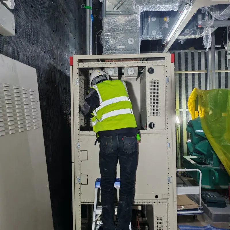 NEXT 01: on-site electrical panel installation
