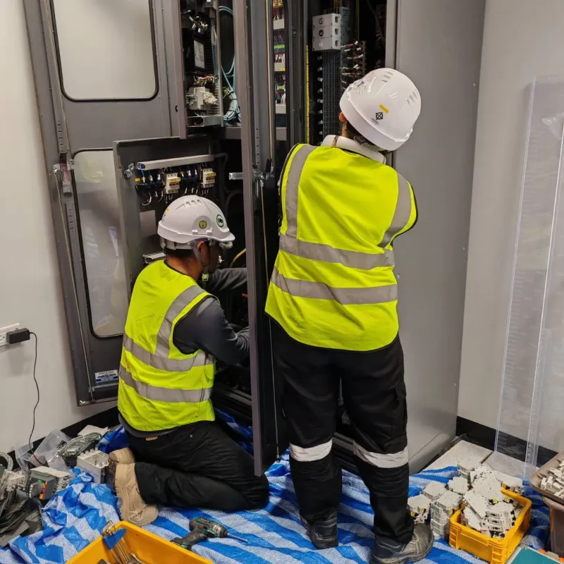TERRA data center: breaker assembly and modification on site